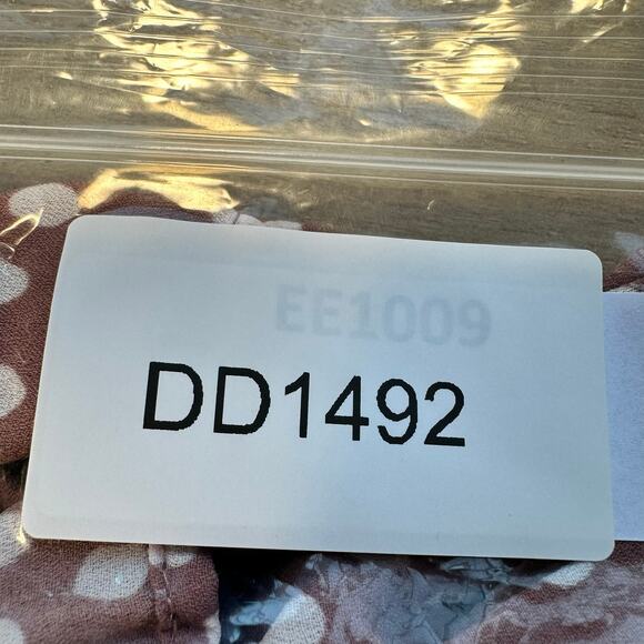 NWT Abercrombie & Fitch Short Sleeve Polka Dot Dress Ruffle Hem Large - Picture 15 of 15